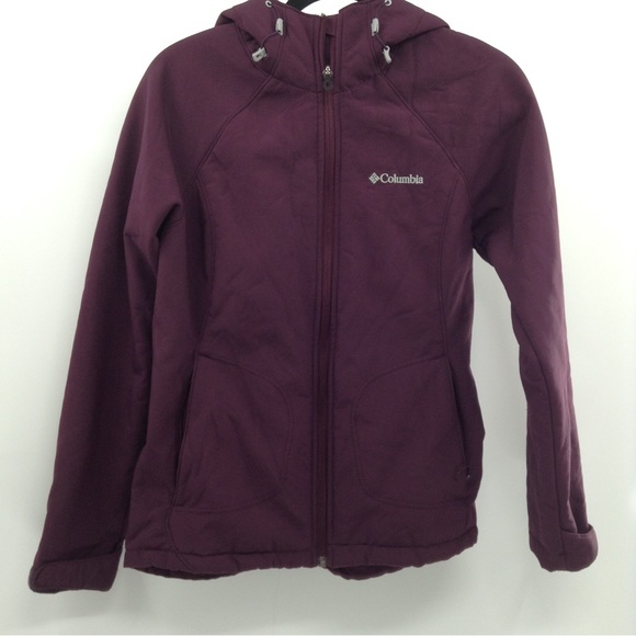 Columbia plum Purple cozy fleece lined water resistant Jacket